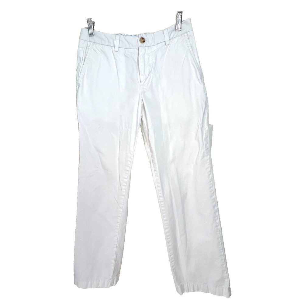 VINEYARD VINES by Shep & Ian Pants Women's 28 x 30 White Wide Leg Cotton
